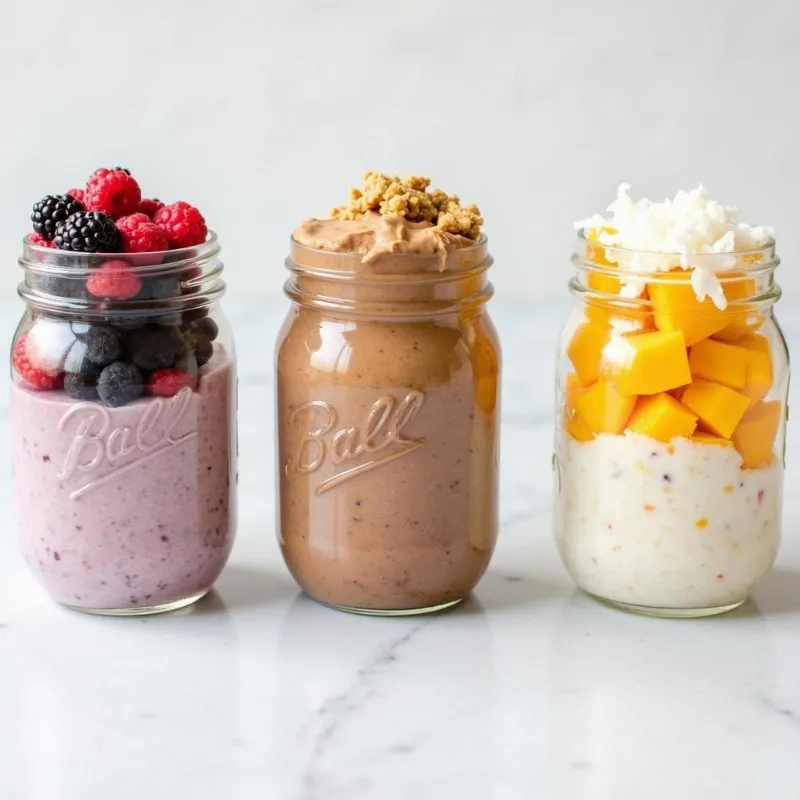 Vegan Overnight Oats in Jars