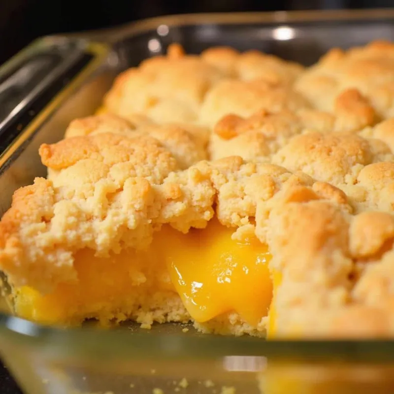 Vegan Peach Cobbler Baking