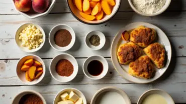 Vegan Peach Cobbler Ingredients