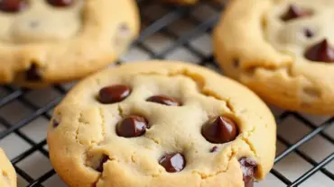 Vegan Peanut Butter Chocolate Chip Cookies