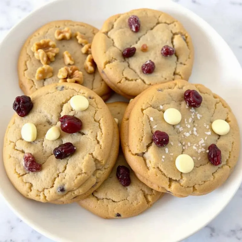 Vegan Peanut Butter Chocolate Chip Cookies Variations