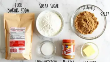 Vegan Peanut Butter Cookies Ingredients