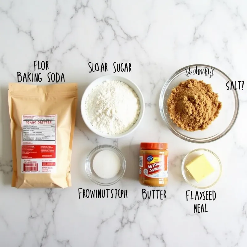 Vegan Peanut Butter Cookies Ingredients