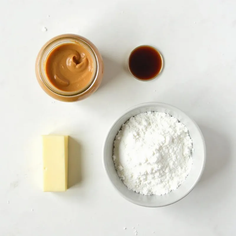 Ingredients for Vegan Peanut Butter Fudge