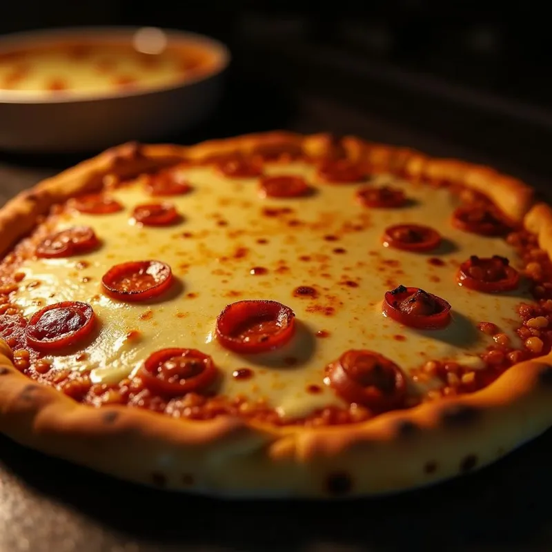 Vegan Pizza Baking in the Oven