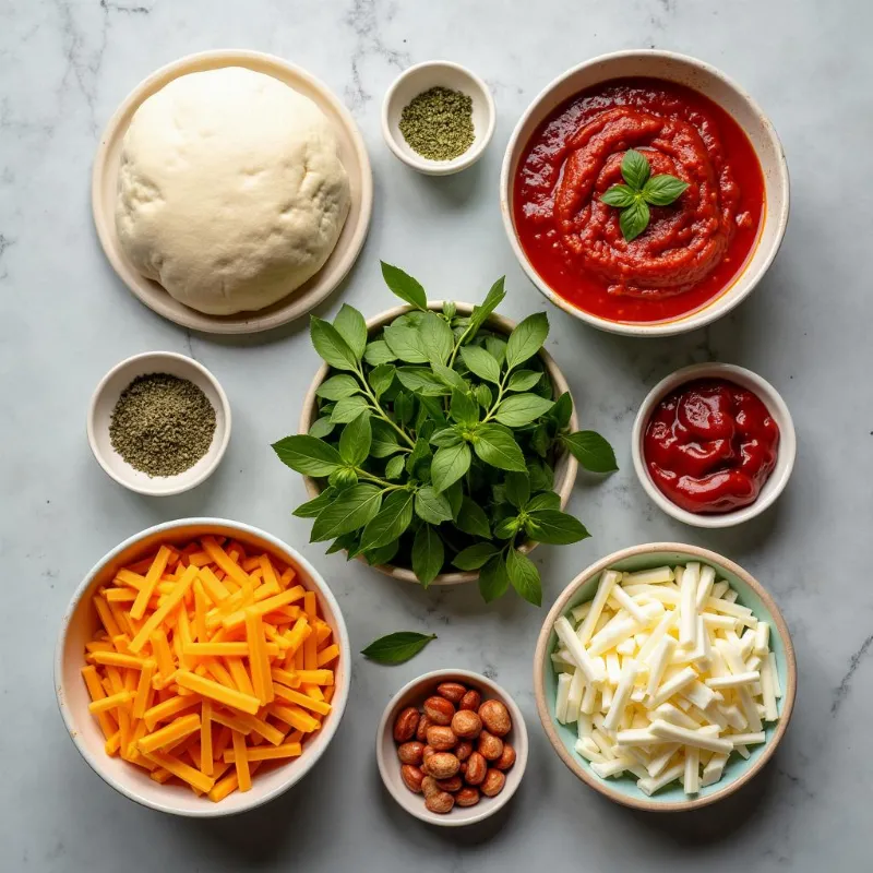 Ingredients for Vegan Pizza