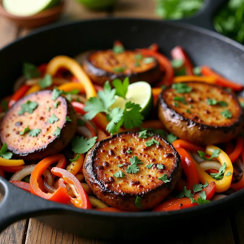 Vegan Portobello Mushroom Fajitas