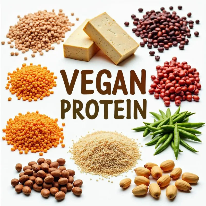 Assortment of Vegan Protein Sources