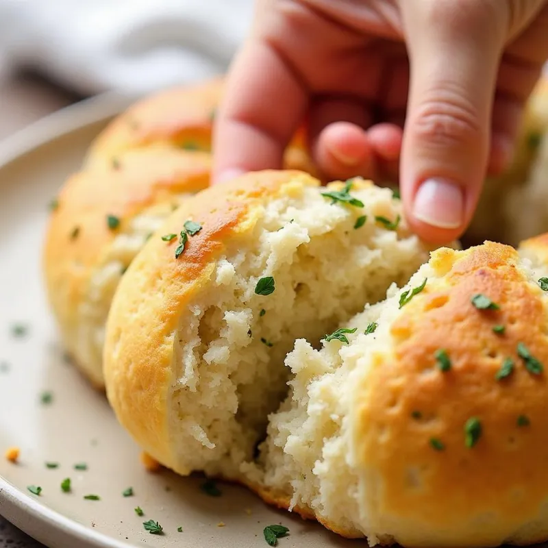 Vegan Pull-Apart Bread Served