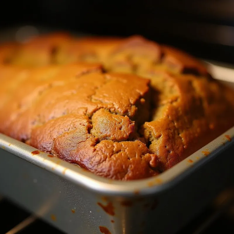 Vegan Pumpkin Bread Baking