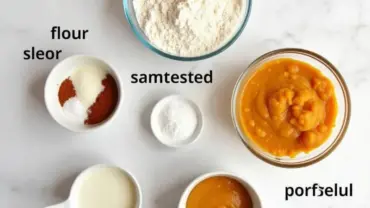 Vegan Pumpkin Bread Ingredients