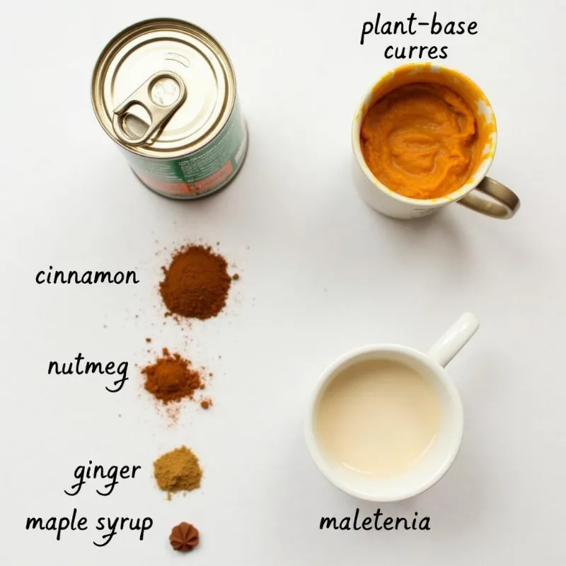 Vegan Pumpkin Spice Latte Ingredients