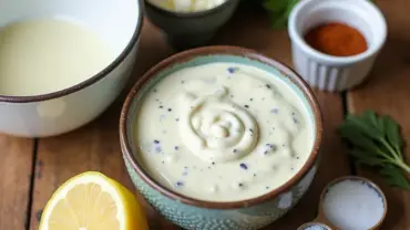 Ingredients for vegan ranch dressing