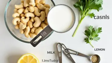 Ingredients for Vegan Ranch Dressing