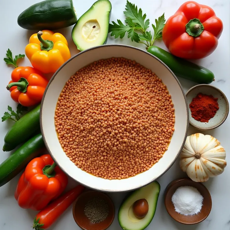 Vegan Red Lentil Soup Ingredients