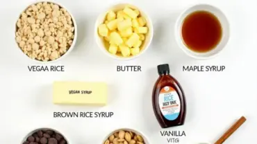 Vegan rice crispy treat ingredients