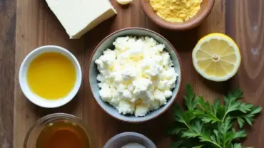 Vegan ricotta ingredients