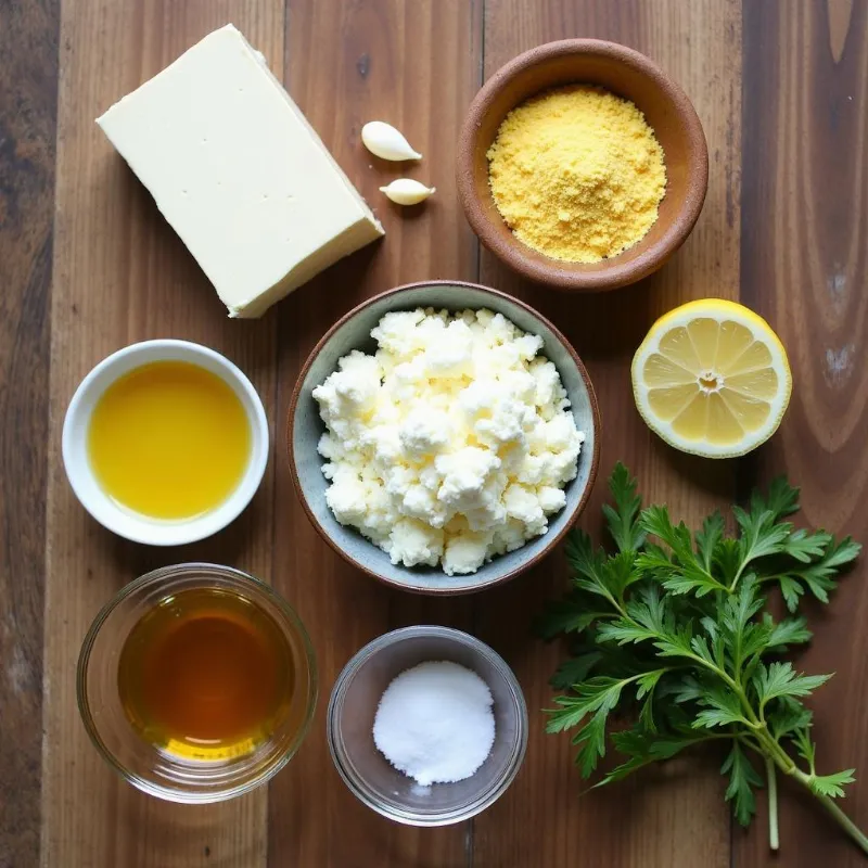 Vegan ricotta ingredients