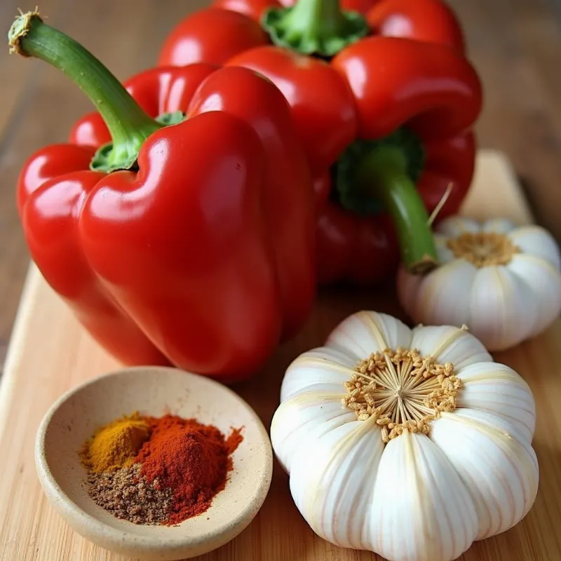 vegan roasted red pepper sauce ingredients