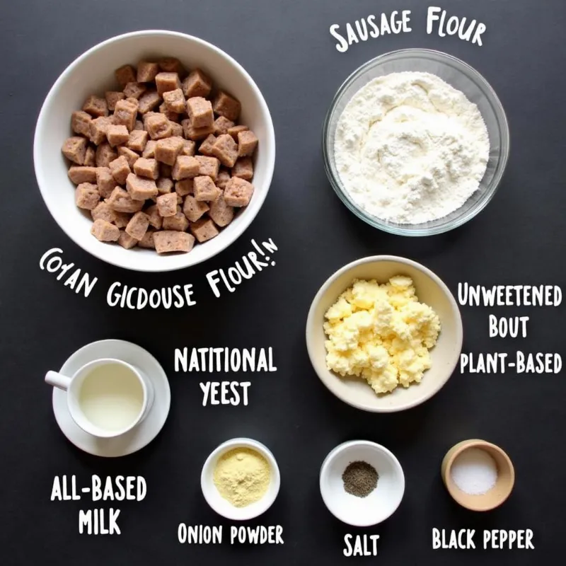 Vegan Sausage Gravy Ingredients