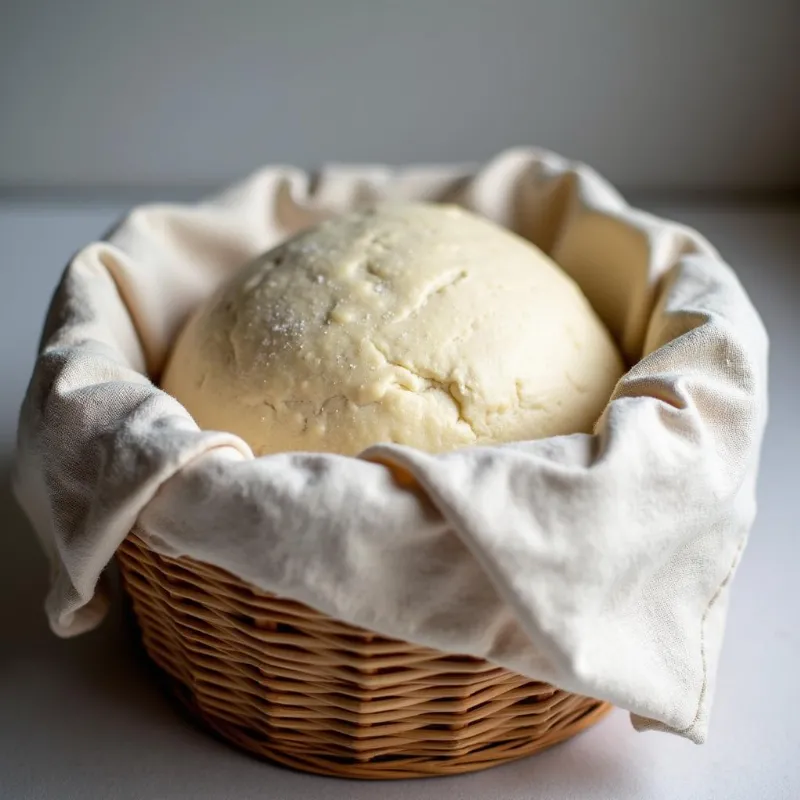 Vegan Sourdough Boule in a Proofing Basket