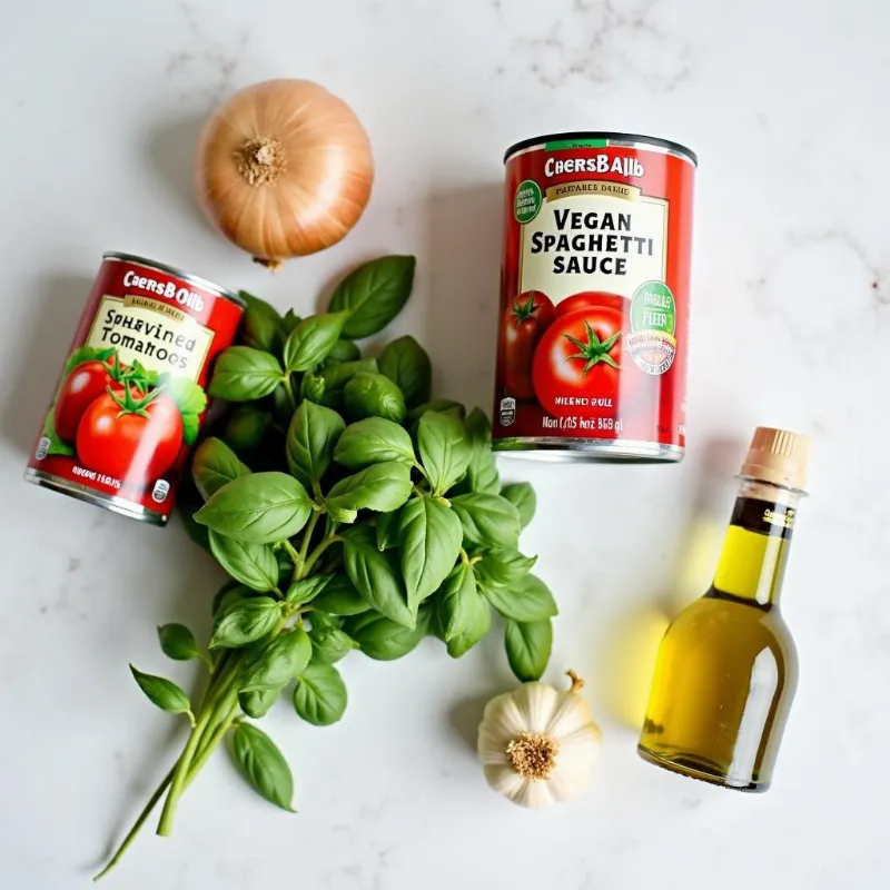 Vegan spaghetti sauce ingredients