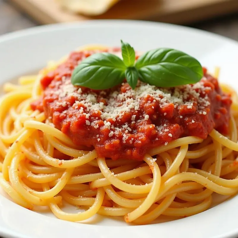 Vegan spaghetti squash with marinara