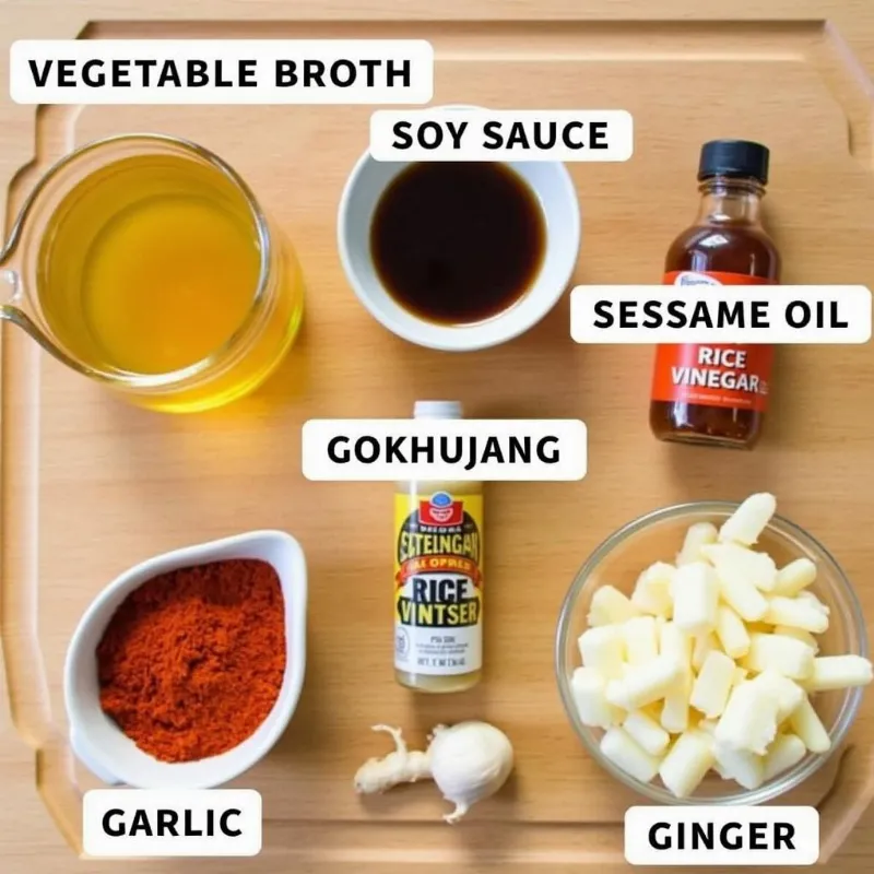 Vegan Spicy Ramen Broth Ingredients