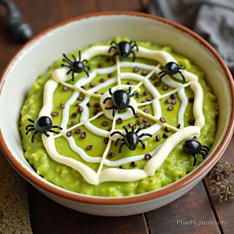 Vegan Spiderweb Guacamole Dip