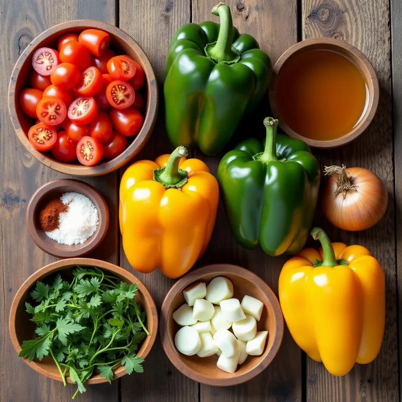 Vegan Stuffed Pepper Soup Ingredients