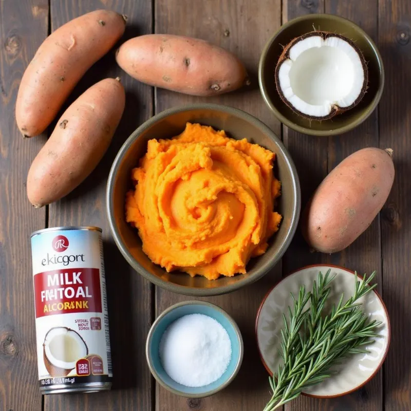 Vegan Sweet Potato Mashed Potatoes Ingredients