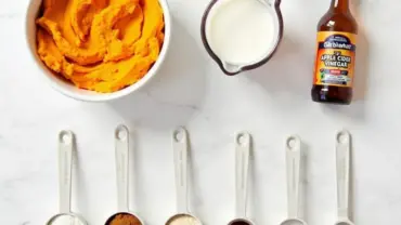 Vegan Sweet Potato Pancake Ingredients