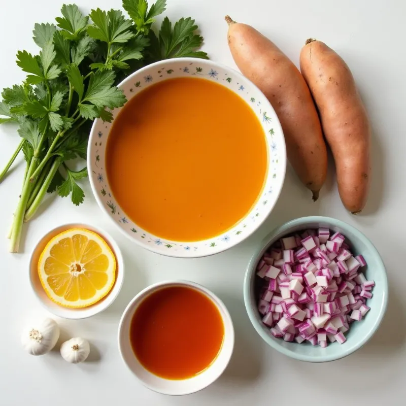 Vegan Sweet Potato Soup Ingredients