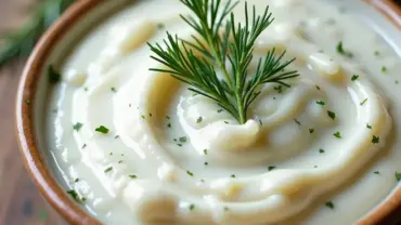 Vegan tartar sauce in a bowl