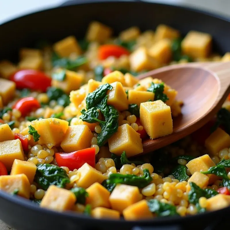 Vegan Tofu Scramble with Veggies