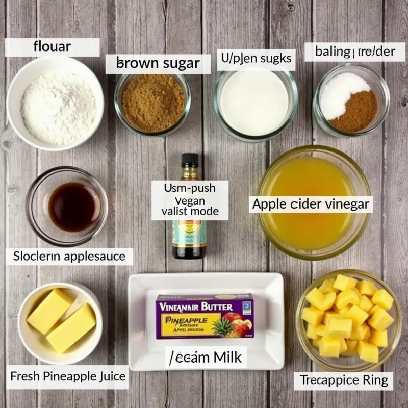 Vegan Upside Down Cake Ingredients