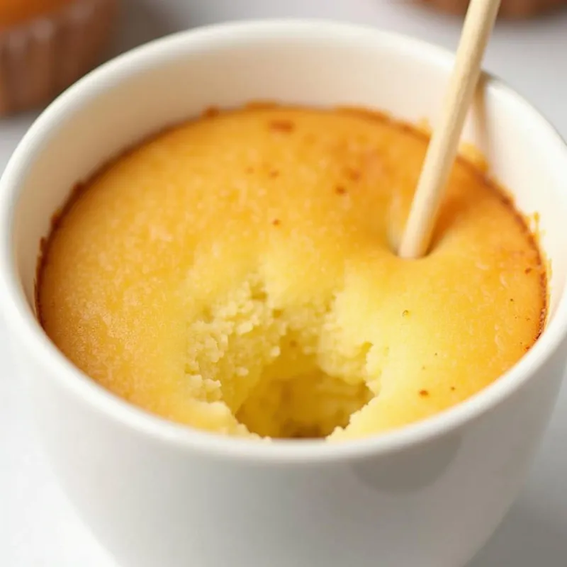 Perfectly Cooked Vegan Vanilla Mug Cake