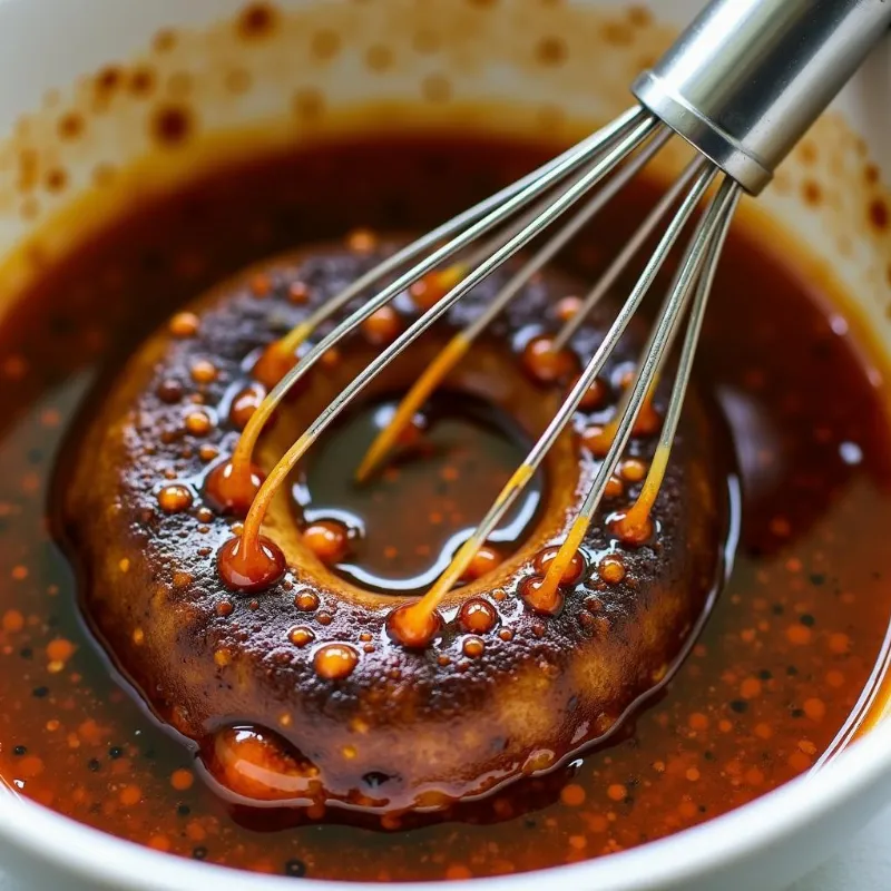 Whisking Vegan Portobello Mushroom Marinade